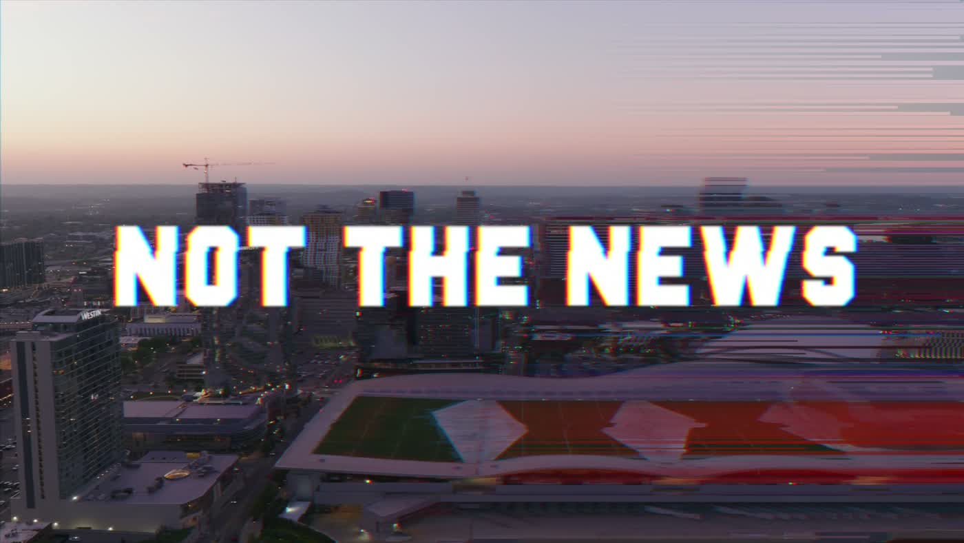 Not the News title card over the Nashville skyline